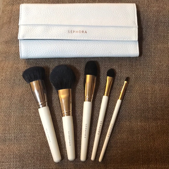 Sephora Other - Sephora makeup brush set with case